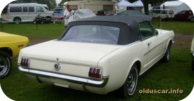 1965 Ford Mustang Convertible Coupe back